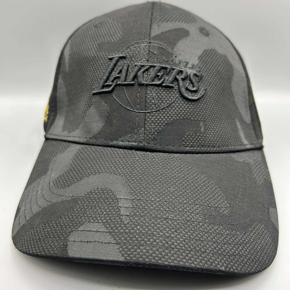Los‎ Angeles LA Lakers Hat Men Black Camo Embroidered Snap Back Cap